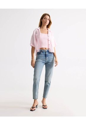 Blusa Para Mujer Manga Corta Color Rosa Marca Seven Seven #28124074