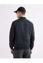 Chaqueta Bomber Basica  Para Hombre Negro Seven Seven de Seven Seven