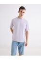 Camiseta Oversize Básica  Para Hombre Lila Seven Seven de Seven Seven