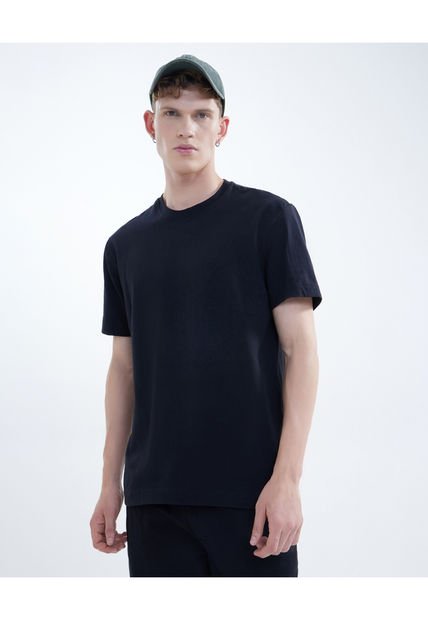 Camiseta Para Hombre Manga Corta Cuello Redondo Color Negro Marca Seven Seven #45092326
