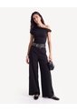 Pantalón Sastrero De Bota Amplia  Para Mujer Negro Seven Seven de Seven Seven