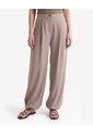 Pantalón Balloon Pinzas Frontales  Para Mujer Taupe Seven Seven de Seven Seven