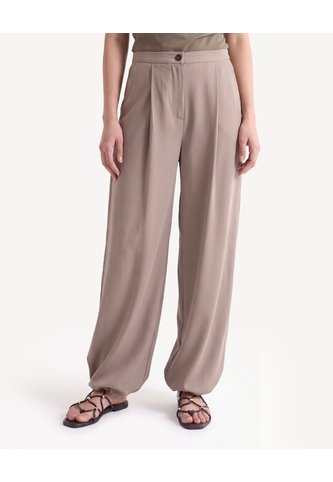 Pantalón Balloon Pinzas Frontales  Para Mujer Taupe Seven Seven Seven Seven
