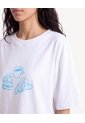 Camiseta Boxy Con Estampado  Para Mujer Crudo Seven Seven de Seven Seven