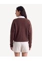 Saco Cardigan De Punto Con Escote V  Para Mujer Café Seven Seven de Seven Seven