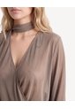 Blusa Con Corbata  Para Mujer Verde Seven Seven de Seven Seven