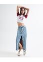 Crop Top Con Bordado  Para Mujer Marfil Seven Seven de Seven Seven