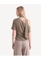 Blusa Con Pañuelo  Para Mujer Verde Seven Seven de Seven Seven