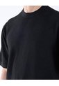 Camiseta Tejida Oversize  Para Hombre Negro Seven Seven de Seven Seven