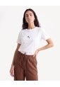 Camiseta Semiajustada  Para Mujer Crudo Seven Seven de Seven Seven