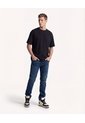 Camiseta Relaxed Esencial  Para Hombre Negro Seven Seven de Seven Seven