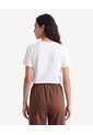 Camiseta Semiajustada  Para Mujer Crudo Seven Seven de Seven Seven