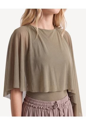 Body Mesh Con Capa  Para Mujer Verde Seven Seven