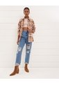 Crop Top Acanalado  Para Mujer Beige Seven Seven de Seven Seven
