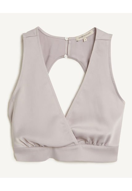 Blusa Para Mujer Manga Sisa Color Gris  Marca Seven Seven #28123716