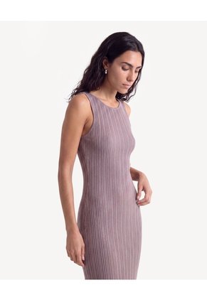 Vestido Mini En Tejido  Para Mujer Taupe Seven Seven