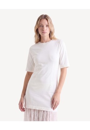 Vestido Largo Con Encaje Para Mujer Hueso Seven Seven