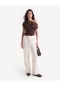 Pantalón Suelto Con Cordón Ajustable  Para Mujer Arena Seven Seven de Seven Seven