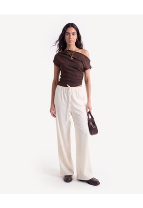 Pantalón Suelto Con Cordón Ajustable Para Mujer Arena Seven Seven