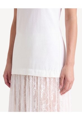 Vestido Largo Con Encaje Para Mujer Hueso Seven Seven
