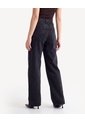 Jean Wide Leg Con Desgaste  Para Mujer Negro Seven Seven de Seven Seven