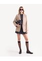 Blazer Cruzado Con Bolsillos  Para Mujer Taupe Seven Seven de Seven Seven