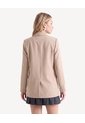 Blazer Cruzado Con Bolsillos  Para Mujer Taupe Seven Seven de Seven Seven