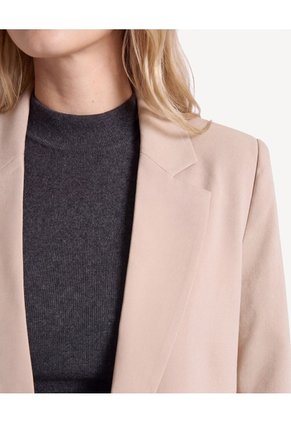 Blazer Cruzado Con Bolsillos  Para Mujer Taupe Seven Seven