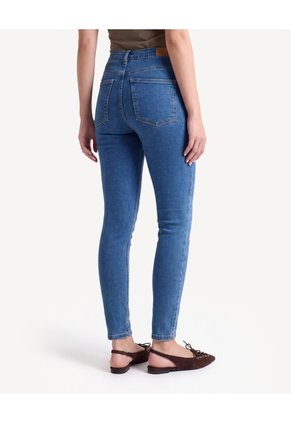 Jean Skinny Tiro Medio  Para Mujer Azul Seven Seven