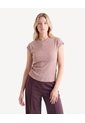 Camiseta Con Recogido  Para Mujer Rosado Seven Seven de Seven Seven
