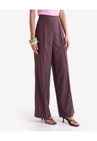 Pantalón Bota Ancha  Para Mujer Café Seven Seven Seven Seven