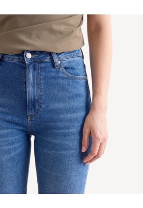 Jean Skinny Tiro Medio  Para Mujer Azul Seven Seven