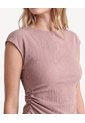 Camiseta Con Recogido  Para Mujer Rosado Seven Seven de Seven Seven