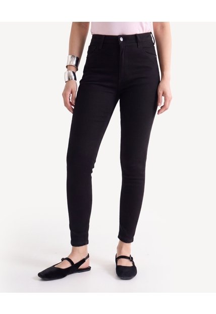 Jean Skinny  Para Mujer Negro Seven Seven