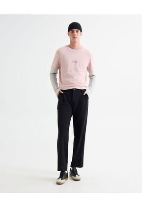 Camiseta Para Hombre Manga Corta Cuello Redondo Color Rosa Marca Seven Seven #45092658