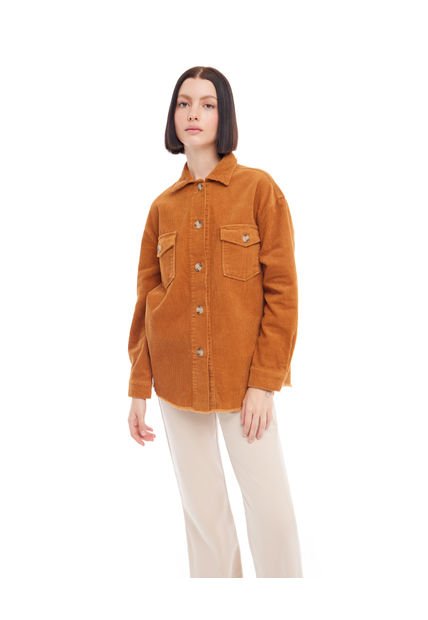 Chaqueta  Mujer Seven Algodón Café 28080850-78817