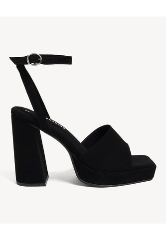 Sandalias Tacón Plataforma  Para Mujer Negro Seven Seven Seven Seven