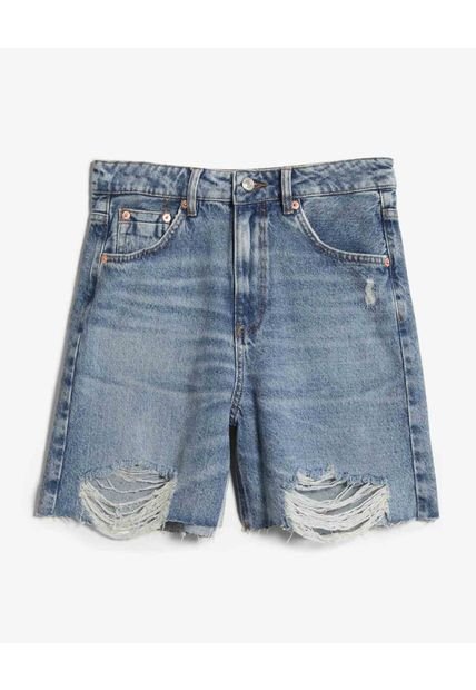 Short Para Mujer Multiusos Plano Color Azul Marca Seven Seven #28191114