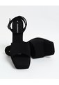 Sandalias Tacón Plataforma  Para Mujer Negro Seven Seven de Seven Seven