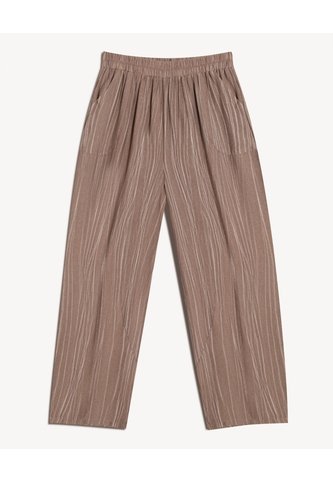 Pantalón Fluido Estampado  Para Mujer Taupe Seven Seven Seven Seven