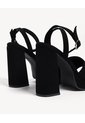 Sandalias Tacón Plataforma  Para Mujer Negro Seven Seven de Seven Seven