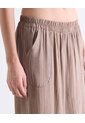 Pantalón Fluido Estampado  Para Mujer Taupe Seven Seven de Seven Seven