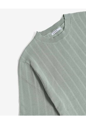 Camiseta Tejido Tricot  Para Hombre Verde Seven Seven