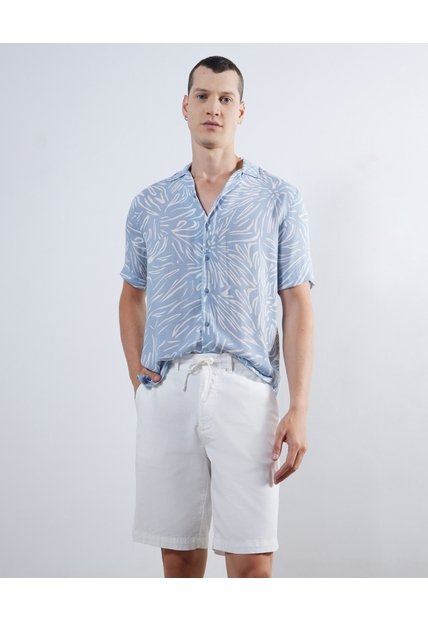 Bermuda Tipo Chino  Para Hombre Blanco Seven Seven