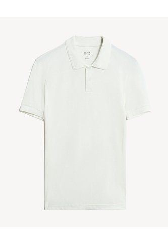 Polo En Tejido Piqué  Para Hombre Marfil Seven Seven Seven Seven