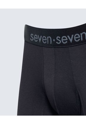 Boxer Para Hombre Fleat Seamer Medio Color Negro Marca Seven Seven #45000357