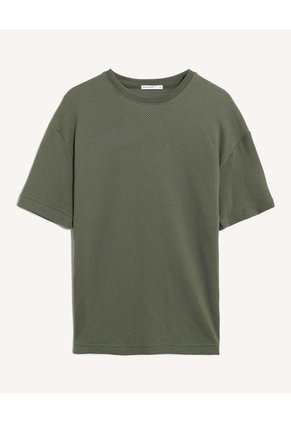Camiseta Oversized Para Hombre Verde Seven Seven