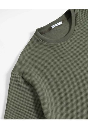 Camiseta Oversized Para Hombre Verde Seven Seven