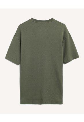 Camiseta Oversized Para Hombre Verde Seven Seven