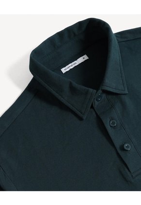 Polo Cuello Sport  Para Hombre Verde Seven Seven